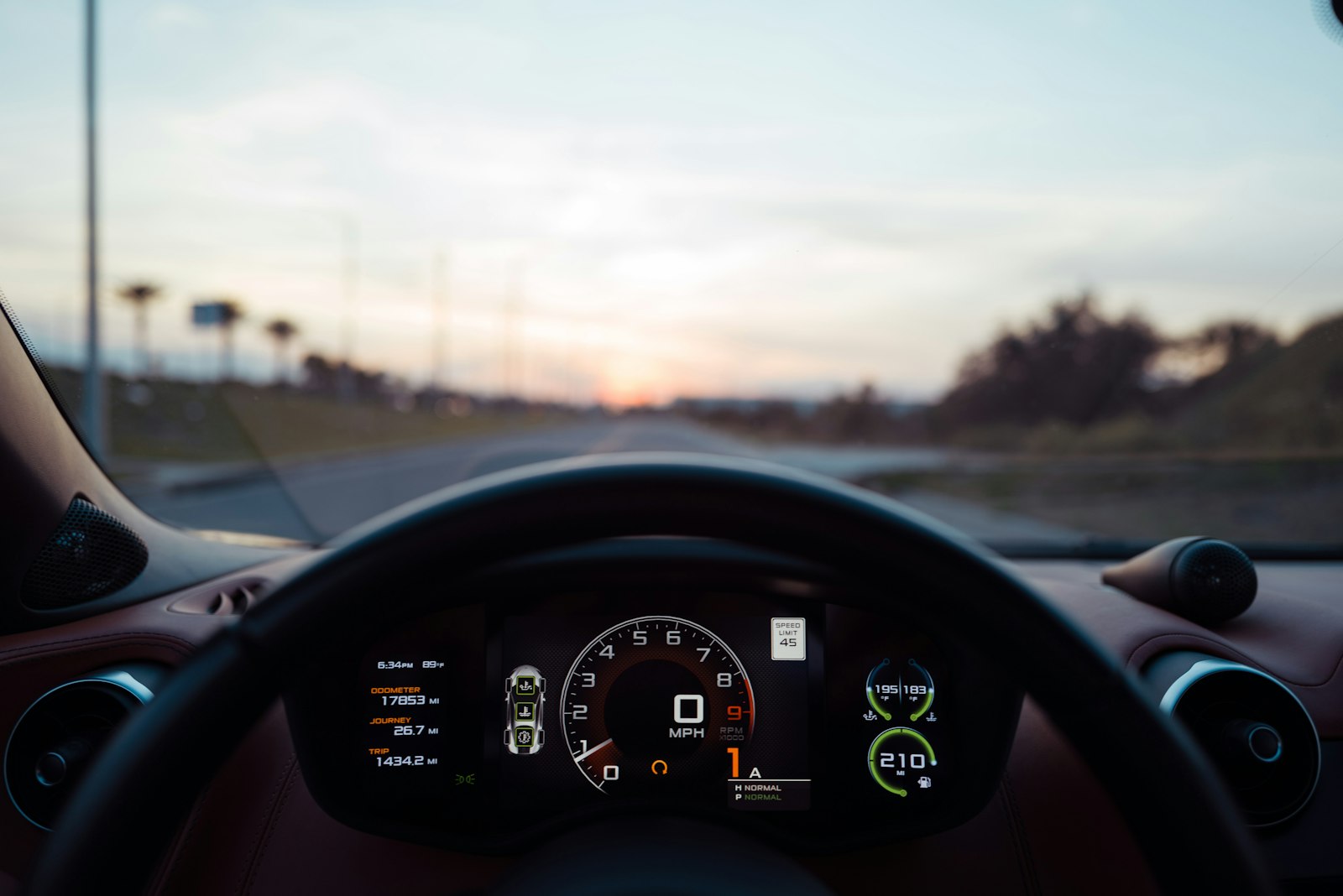 Cuadro de instrumentos de un coche