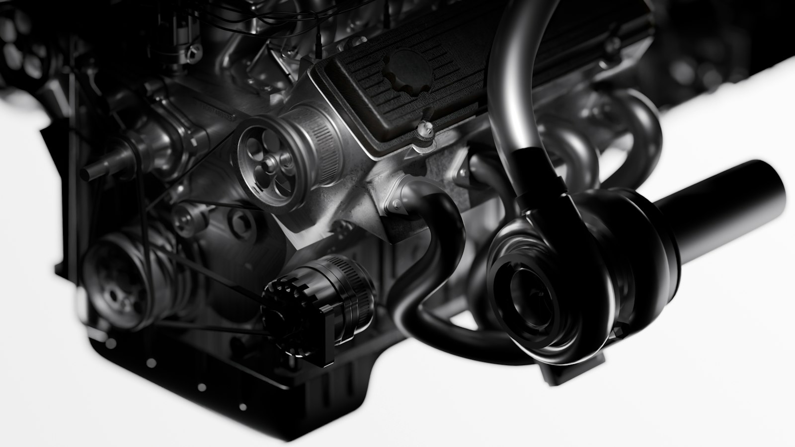 Motor de coche con turbocompresor